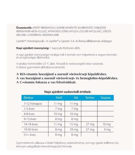 Vitaking VitaFer mikrokapszulás vaskészítmény 30 db