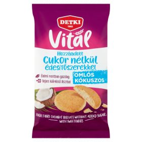 Detki cukormentes omlós keksz kókuszos 180 g