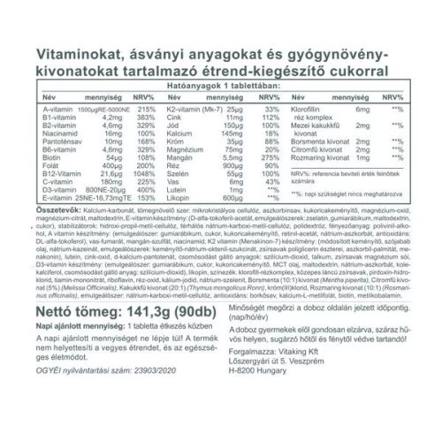 Vitaking Daily One Multivitamin 90 db