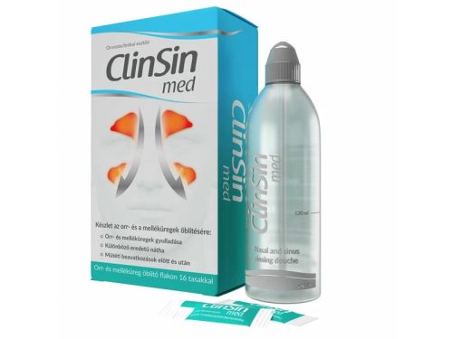 ClinSid Med orr- és melléküreg öblítő készlet (flakon + 16 db tasak)
