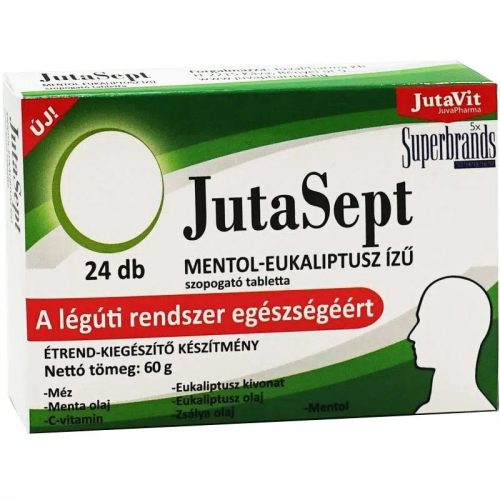 Jutavit JutaSept szopogatós tabletta (Menthol-eukaliptusz) 24 db