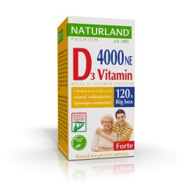 Naturland D-vitamin Forte 4000 NE tabletta 120 db