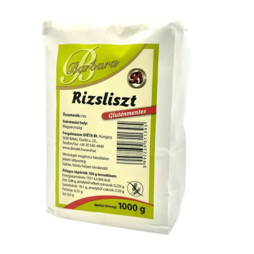 Barbara rizsliszt 1000 g