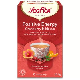   Yogi Tea Bio Pozitív Energia tea Tőzegáfonyával és Hibiszkusszal 17 db