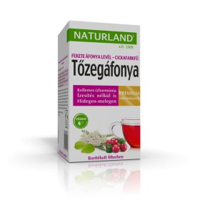  Naturland Tőzegáfonya & Fekete áfonya levél & Cickafarkfű teakeverék 20×1,2 g