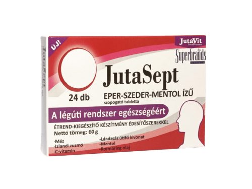 Jutavit JutaSept szopogatós tabletta (Eper-szeder-menthol) 24 db