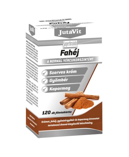 Jutavit Fahéj + Szerves Króm + Gyömbér + Kapormag 120 db