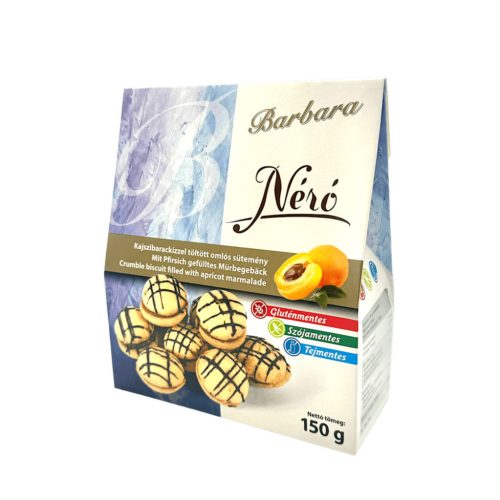 Barbara Néró kajszibarackízzel töltött omlós sütemény 150 g