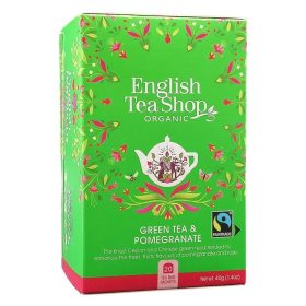 English Tea Shop Bio Zöld Tea Gránátalmával 20 db