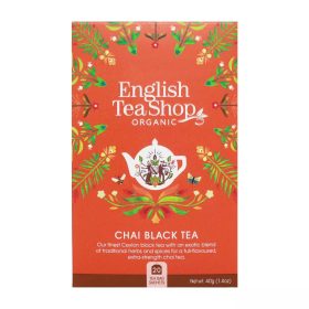 English Tea Shop Bio Chai fekete tea 20 db