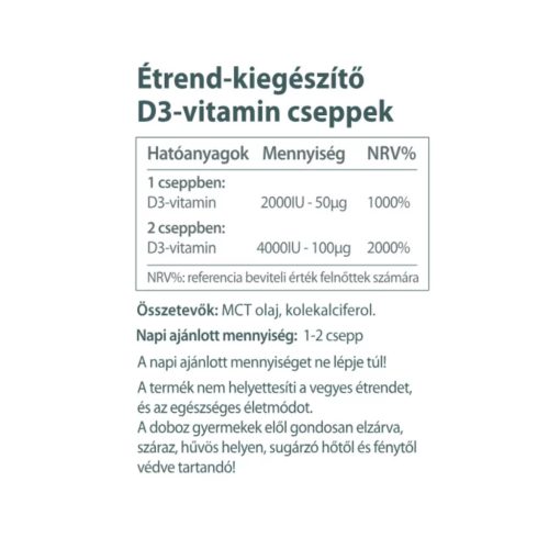 Vitaking D3-vitamin 2000 NE Csepp MCT olajban 10 ml