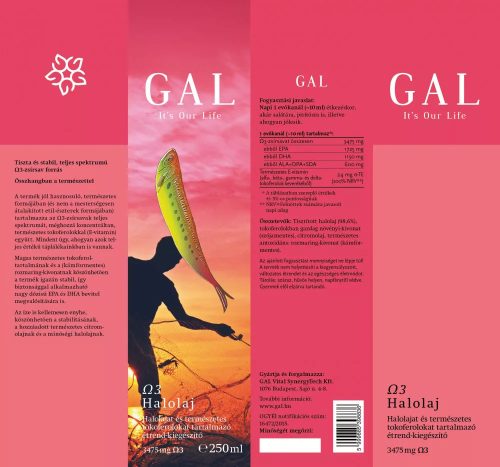 GAL Omega-3 halolaj 250 ml