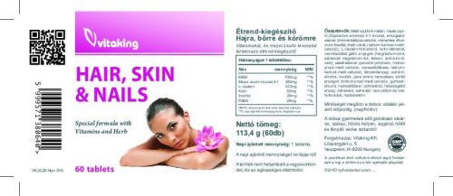 Vitaking Haj, bőr, köröm komplex 60 db