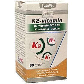  Jutavit K2-vitamin 120µg – D3-vitamin 2200NE – K1-vitamin 700µg 60 db