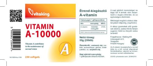 Vitaking A-vitamin 10000 NE 250 db