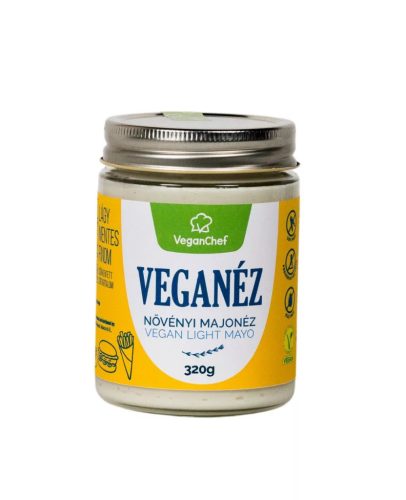 Veganchef Veganéz Light Növényi Majonéz 320 g Üveges