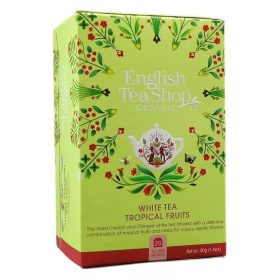 English Tea Shop Bio Trópusi Gyümölcsös fehér tea 20 db