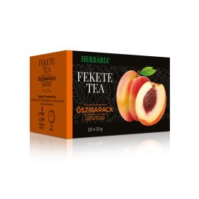 Herbária fekete tea 20x1,5 g (Őszibarack)