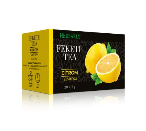 Herbária fekete tea 20x1,5 g (Citrom)