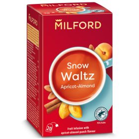   Milford Snow Waltz - Sárgabarack-Mandula-Puncs ízű tea 20x2,25 g