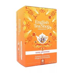   English Tea Shop Bio Gyömbér, Citromfű tea Kurkumával 20 db