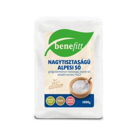 BENEFITT Nagytisztaságú Alpesi só 1000 g