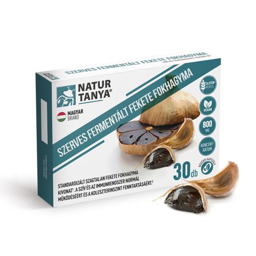 Natur Tanya szerves fermentált fekete fokhagyma kapszula 30 db