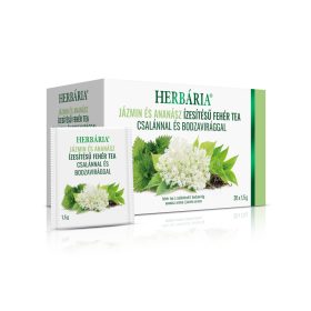   Herbária Jázmin és Ananász ízesítésű fehér tea csalánnal és bodzavirággal 20x1,5 g