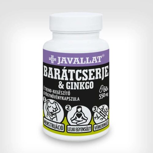 Javallat barátcserje & ginkgo kapszula 60 db