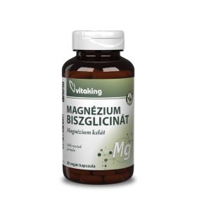   Vitaking Szerves Magnézium-Biszglicinát kapszula 80 db – 220 mg elemi magnézium