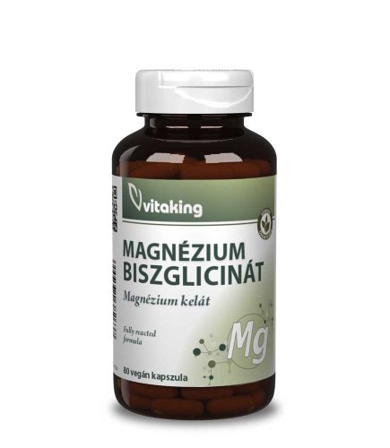 Vitaking Szerves Magnézium-Biszglicinát kapszula 80 db – 220 mg elemi magnézium