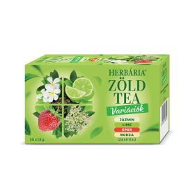   Herbária Zöld tea variációk (Jázmin, Lime, Eper, Bodza) 20x1,5 g