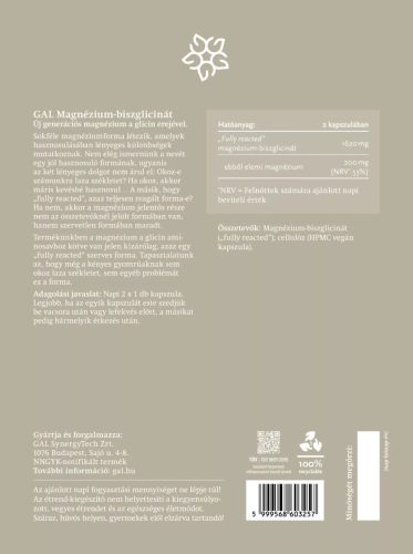 GAL Magnézium-biszglicinát kapszula 180 db