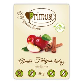 Primus Almás-Fahéjas Keksz Vegán 80 g