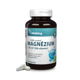 Vitaking Magnézium Biszglicinát + B6 (P5P) vitamin 120 db