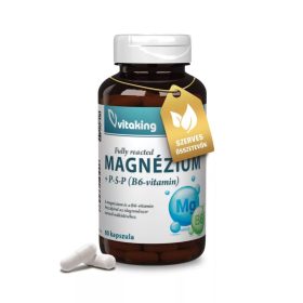 Vitaking Magnézium Biszglicinát + B6 (P5P) vitamin 60 db