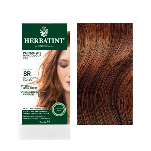 Herbatint 8R Világos réz szőke hajfesték 150 ml