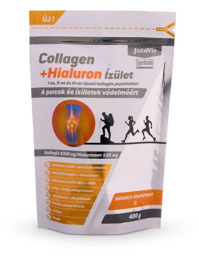 Jutavit Collagen + Hialuron Ízület italpor narancs-grapefruit 400 g