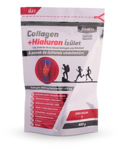 Jutavit Collagen + Hialuron Ízület (Eper-Málna) 400 g