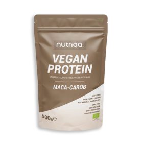 Nutriqa Bio Maca-Carob Vegán Proteinmix 500 g