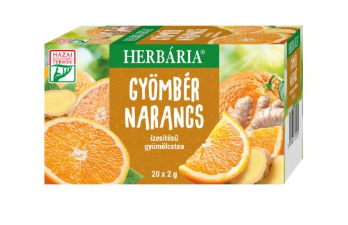 Herbária filteres gyümölcstea (gyömbér-narancs) 20x2 g
