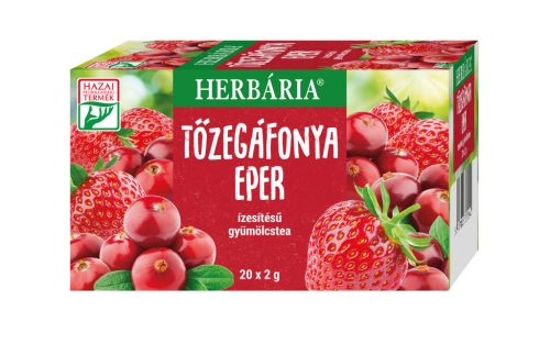 Herbária filteres gyümölcstea (tőzegáfonya-eper) 20x2 g