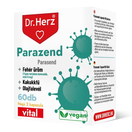 Dr. Herz Parazend - Fehér üröm + kakukkfű + olajfa kapszula 60 db