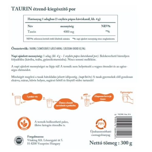 Vitaking Taurin por 300 g
