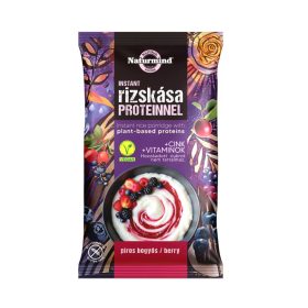 Naturmind Proteines Instant Rizskása Gluténmentes Piros Bogyós 44 g