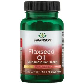 Swanson Organikus Lenmagolaj kapszula 1000 mg 100 db