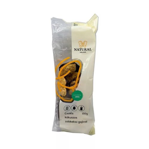 Natural Gluténmentes Zabkeksz Csokis Kókuszos Gojival 150 g