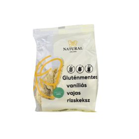 Natural Gluténmentes Vaníliás Vajas Rizskeksz 100 g