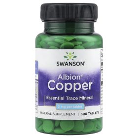 Swanson Réz-biszglicinát 2 mg 300 db