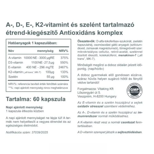 Vitaking Antioxidáns Komplex 60 db